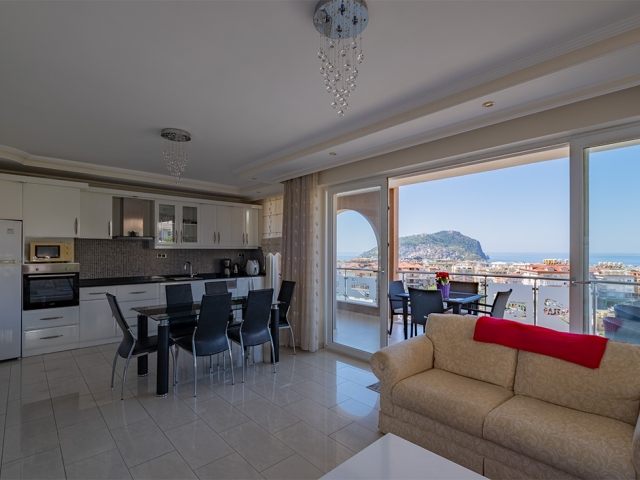 With Sea View Penthouse In The Central Alanya